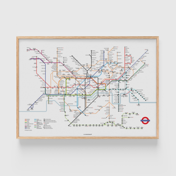 Póster edición limitada · London Tube Map