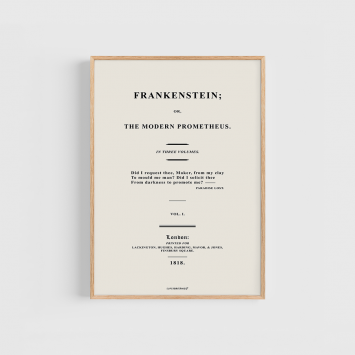 Lámina · Frankenstein Or The Modern Prometheus
